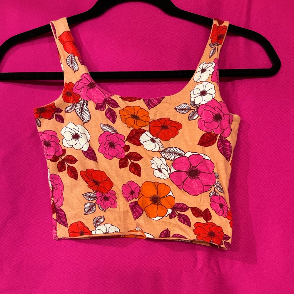 floral summer tank top